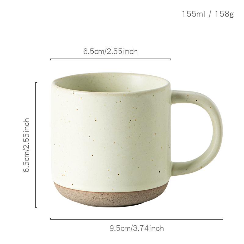 Creative Ceramic Coffee Mug Breakfast Oatmeal Cup Milk Water Cup for Household Office Tableware Simple Drinking Cup 2025 New
