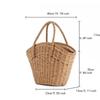 New Versatile Straw Woven Bag Women's Casual Handwoven Bag Large-capacity Handbag Tote Bag Travel Beach Bag