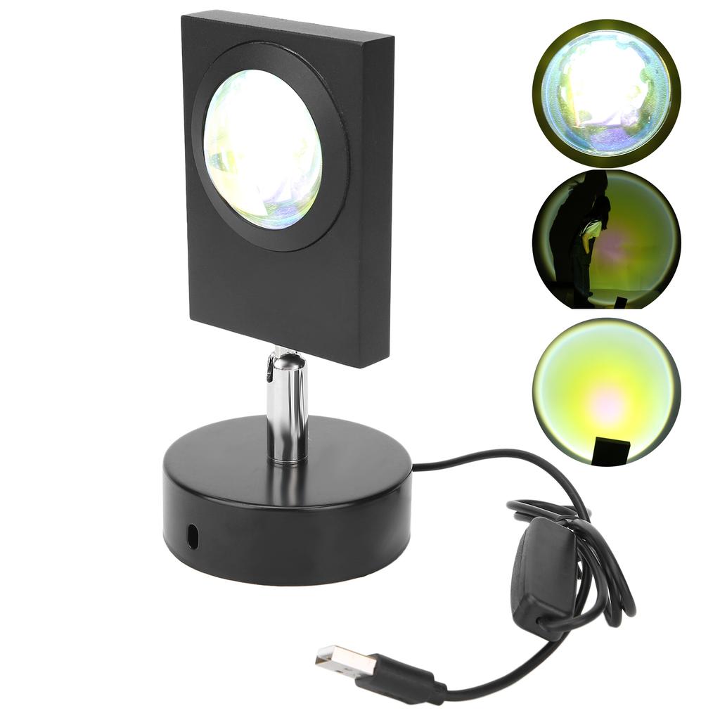 Lampă de Proiecție Apus de Soare Lampă USB de Birou pentru Decorare Lumină de Noapte pentru Dormitor Decor AcasăSun