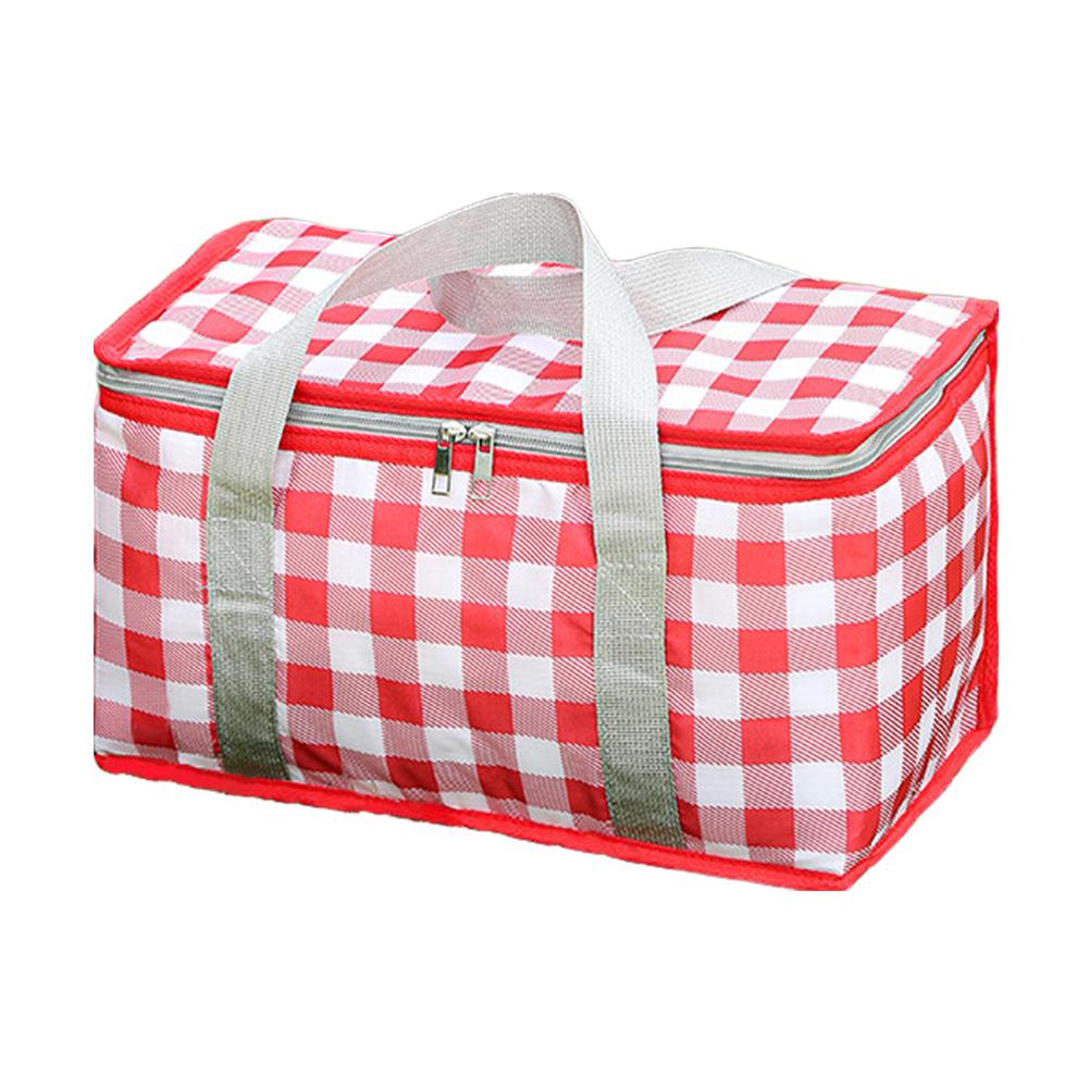 

Популярная сумка для хранения на природе, портативная сумка для льда большой емкости, защита от холода, изоляционная сумка для ланч-бокса для пляжа, школы, офиса красный