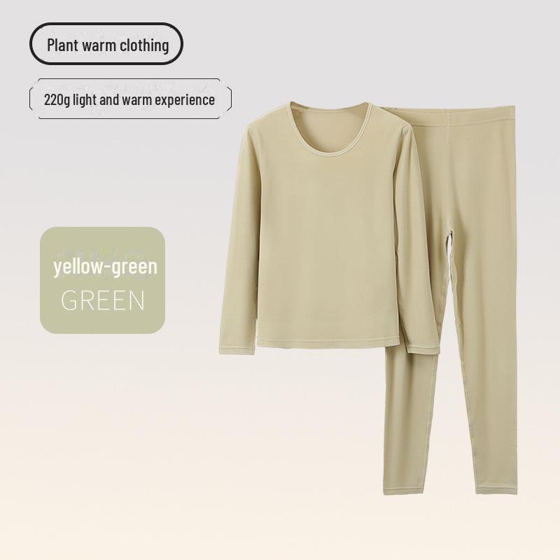 Men's and Women's Lyocelle Velvet Thermal Underwear Set - Warm Autumn and Winter Suit