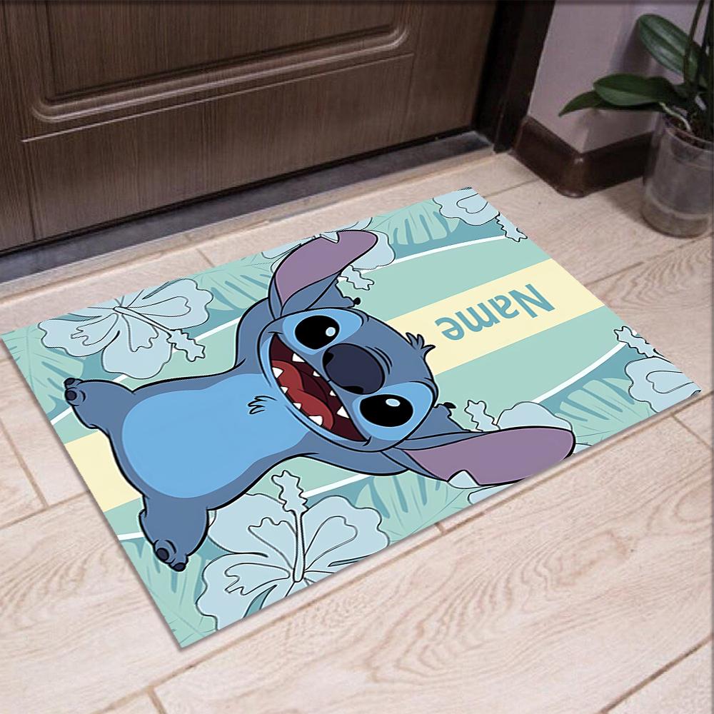 Custom Name Stitch Printed Carpet,Rug for Office Chair Living Room Bedroom Kitchen Room Decor Gifts.