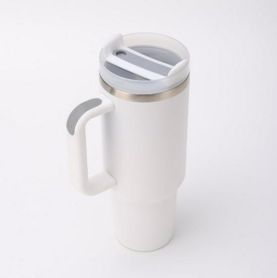 40oz Second Gen Insulated Stainless Steel Car Cup with Straw - Large Capacity Cold Preservation
