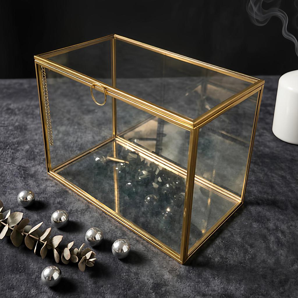 Miniature Rainforest Terrarium: Glass Greenhouse Vase for Succulents and Plants, European American Craft