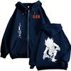 Anime Hunter X Hunter Gon Freecss Zipper Hoodie Men Women Cartoon Manga Zip Up Jacket Men's Cosplay Harajuku Zip Up Sweatshirt
