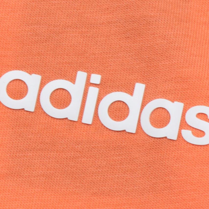 Adidas Round Neck Pullover Sports Casual Short Sleeve T-Shirt Women T-Shirts Orange EI0764