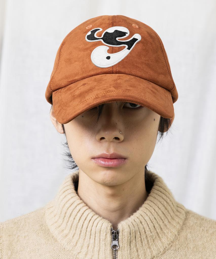 GLACK Gc073 Hairy Applique Suede Ball Cap (Brown)