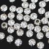 Lanwu 3mm 3D Claw Glass Rhinestones Loose Flatback Sew-On Eco-Friendly Silver Shank Non Hot Fix No Facets Nail Art Hat Clothing
