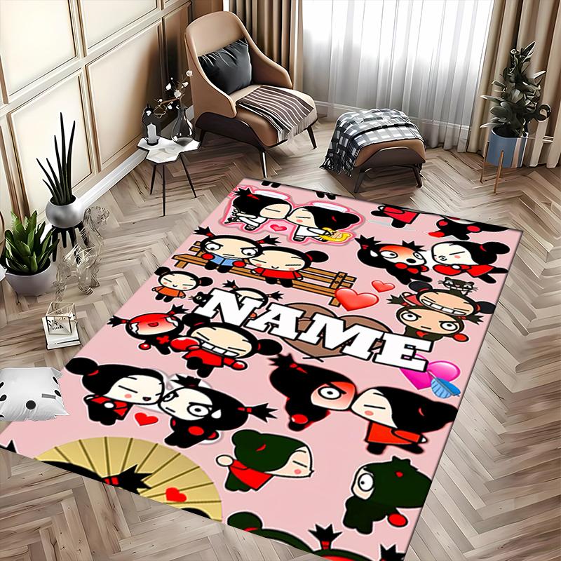 Custom personalization Pucca Area Rug - Perfect For Kitchen, Bathroom,Laundry Room Decor Large Size Available,Gift All Seasons