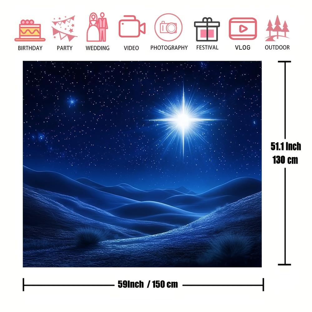 1 Piece Multi-purpose Christmas Starry Sky Background Holiday Decoration and General Celebration Activities