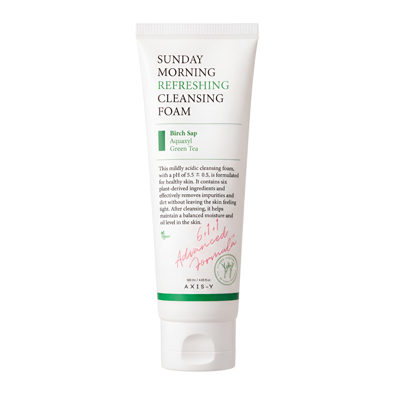 AXIS-Y Sunday Morning Refreshing Cleansing Foam Gentle Facial Cleanser 120ml