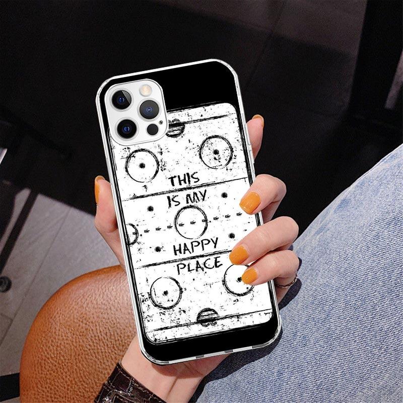 Ice Hockey Rink Sport Phone Case For iPhone 17 Air 16 Pro Max 16E 15 + 14 Plus 11 12 13 Mini 7 8 SE Gift Print Cover Fundas 17 A