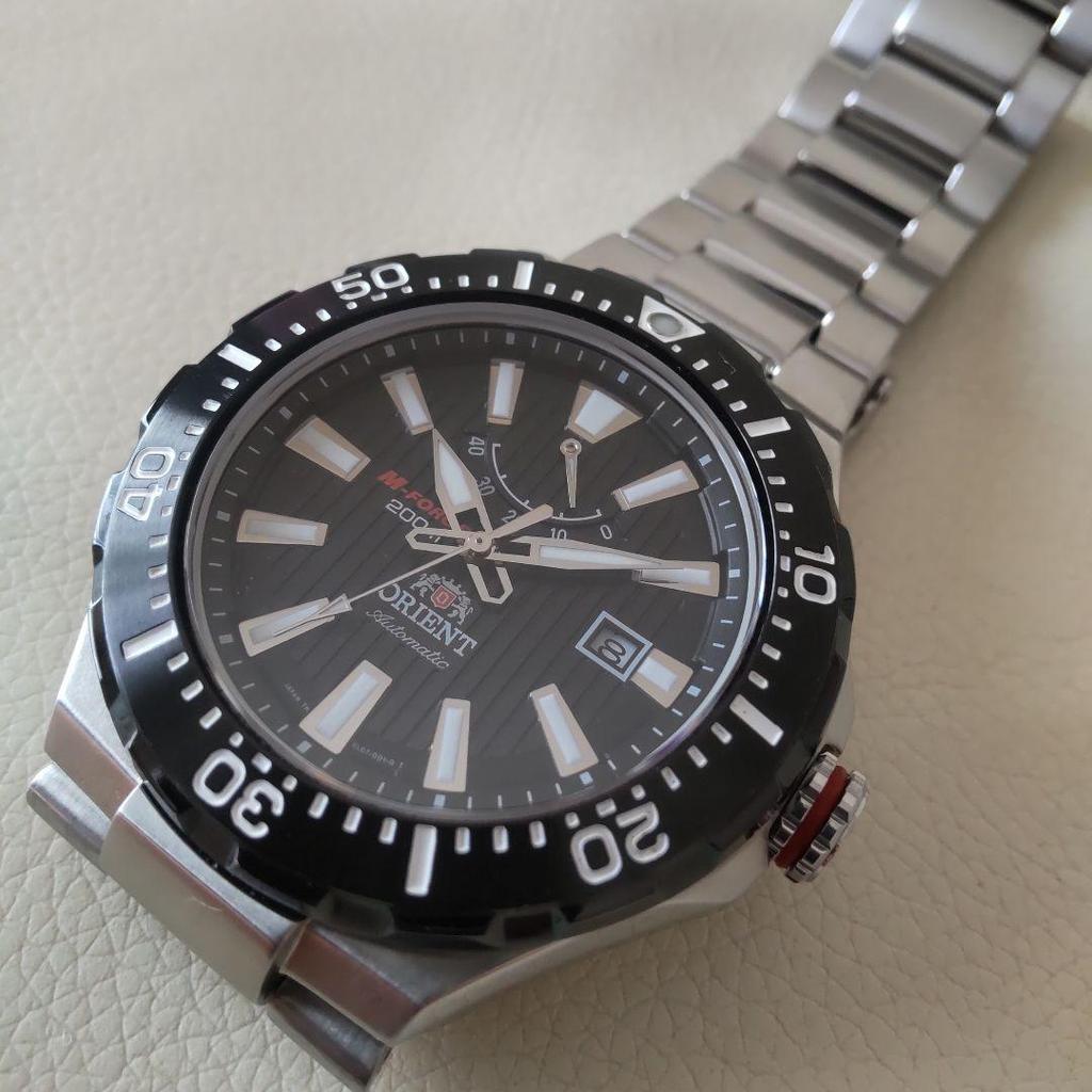 Used ORIENT M-Force Automatic sel07002b Black Dial
