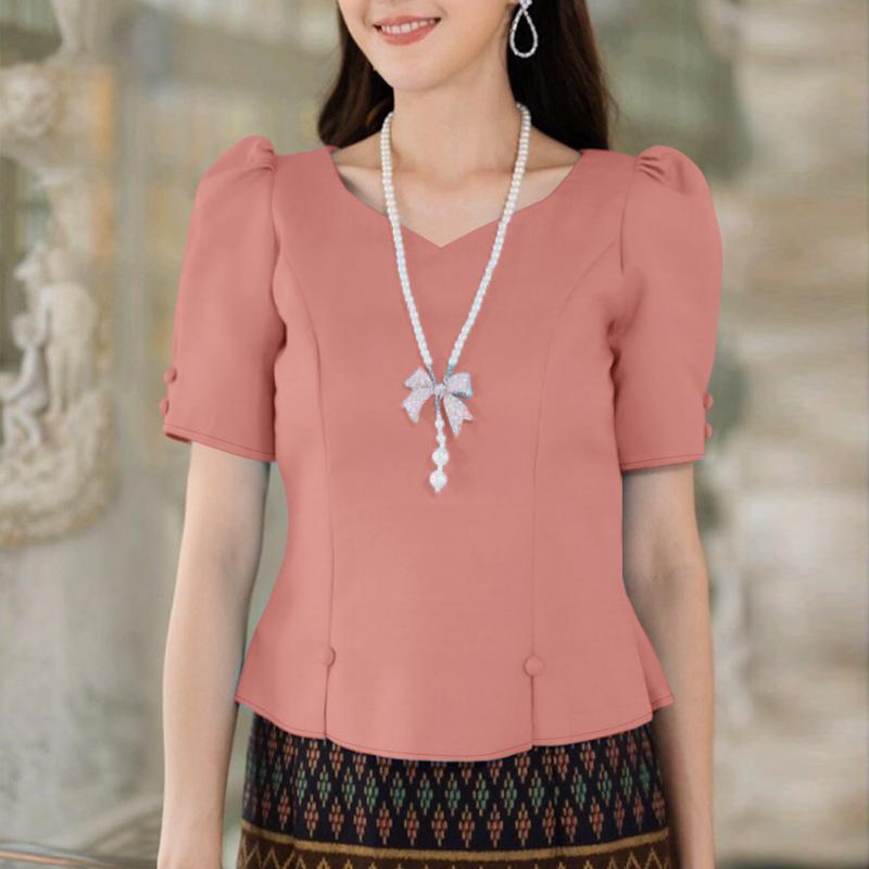 

ZANZEA Женская летняя блузка с V-образным вырезом, повседневная, с коротким рукавом 5XL