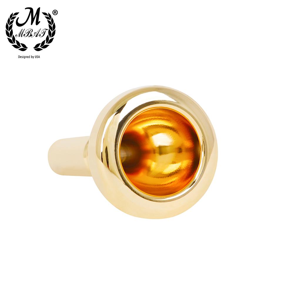 M MBAT Bach Tenor Trombone 5G Horn Mouthpieces Gold Silver Trombone Mouthpieces Replacement Parts Brass Instrument Accessories