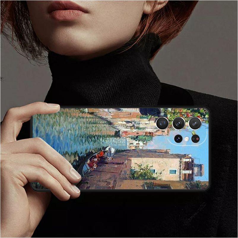 Travel Italy Street Venice Phone Case Cover For Samsung Galaxy S24 Ultra 23 S22 Plus S21fe Lite S20 Note 10 Pro 20 Lite