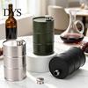Industrial Barrel Shape Decanter Oil Drum Wine Pot, Durable Stainless Steel Leak-proof Bottle with Removable Spout Cruet, 350ml Capacity, Refillable