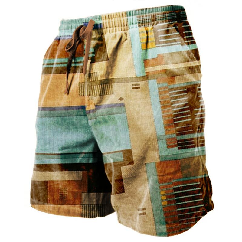 Men's Sweat Shorts Beach Shorts Terry Shorts Drawstring Elastic Waist 3D Print Graphic Prints Breathable Soft Short Daily Holida