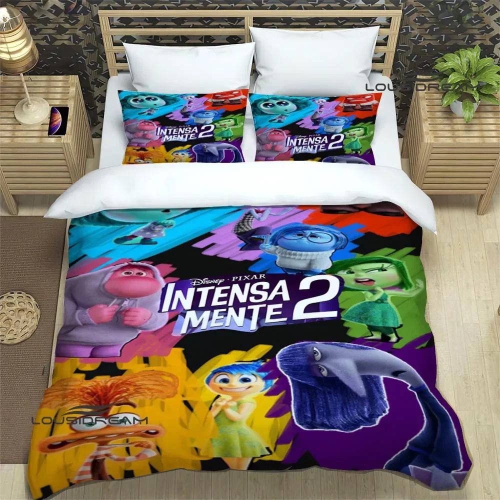 Cartoon Print Inside Out Bedding Sets Pillowcase Children Duvet Cover Bed Comforter Set Bedding Set Luxury Birthday Gift