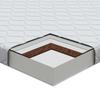 Foam Mattress Breathable Quilted Topper for Superior Back Support Firm Natural Coconut Fiber Jacquard Fabric Single Bed 60x120cm
