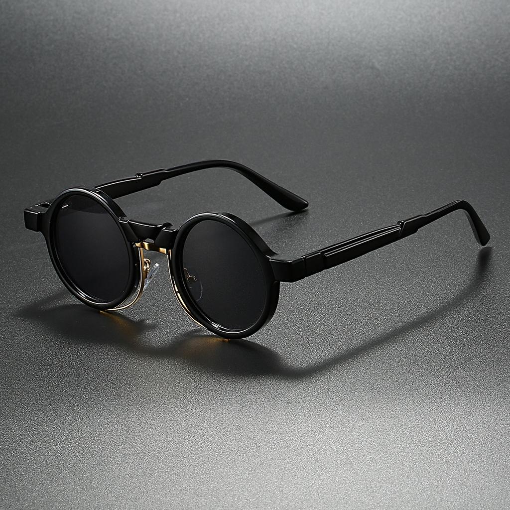 Vintage Round Sunglasses Men Classic Hip-hop Outdoor Shades Women New Retro Trendy Punk Brand Design Casual Sun Glasses