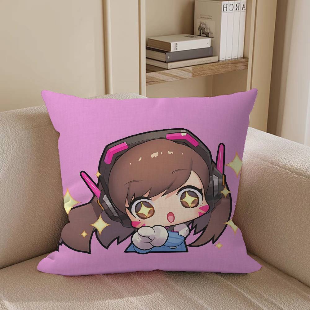 

Игра Overwatch Подушка для офиса Наволочка Подушка для автомобиля Чехол 45X45СМ Наволочка для поясничной подушки Наволочка для диванной подушки 12x12Inch