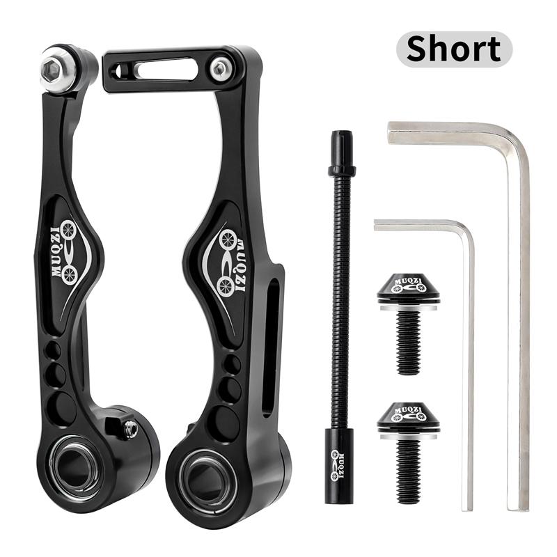 MUQZI V Brake Caliper Aluminum Alloy Short Long Arm Mountain Bike Front  Rear V Brakes Caliper for Folding Road Bicycles V Brake (Friction Wheel Brake)