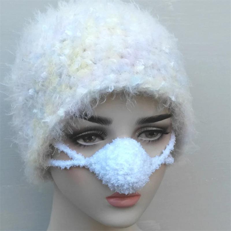 New Handmade Woven Nose Cover Warm Creative Gift Warm Windproof Loving Nose Mask