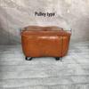 Four-Leaf Clover Upholstered Leather Stool for Living Room or Entranceway