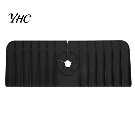Sink Water Splash Guard Multifunctional Silicone Kitchen Drain Mat Splash-proof Faucet Surface Protector Anti-slip Foldable Countertop