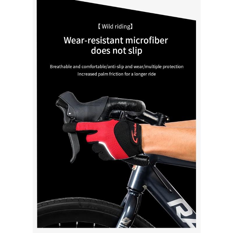 Professional Outdoor Antislip Wear-Resistant Sweat Absorbing and Breathable Gloves for Cycling Fitness and Mountaineering Sports