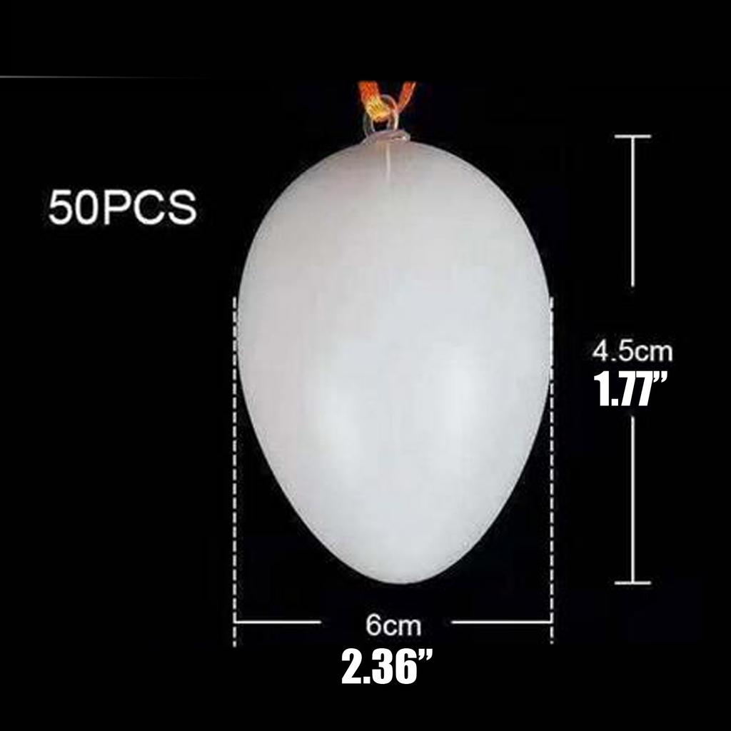 50 Decorative Eggs 6 Cm Plastic Eggs Decorating Home Decoration