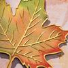 Teacher's Day Retro Leaf Metal Bookmark – High-Value, Creative Gift Box with Leaf Veins Design.