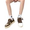Casual Sports Shoes Board Shoes Women's Sneakers New Muffin Thick Bottom Khaki Black White Color Matching Fashion Women's Shoes