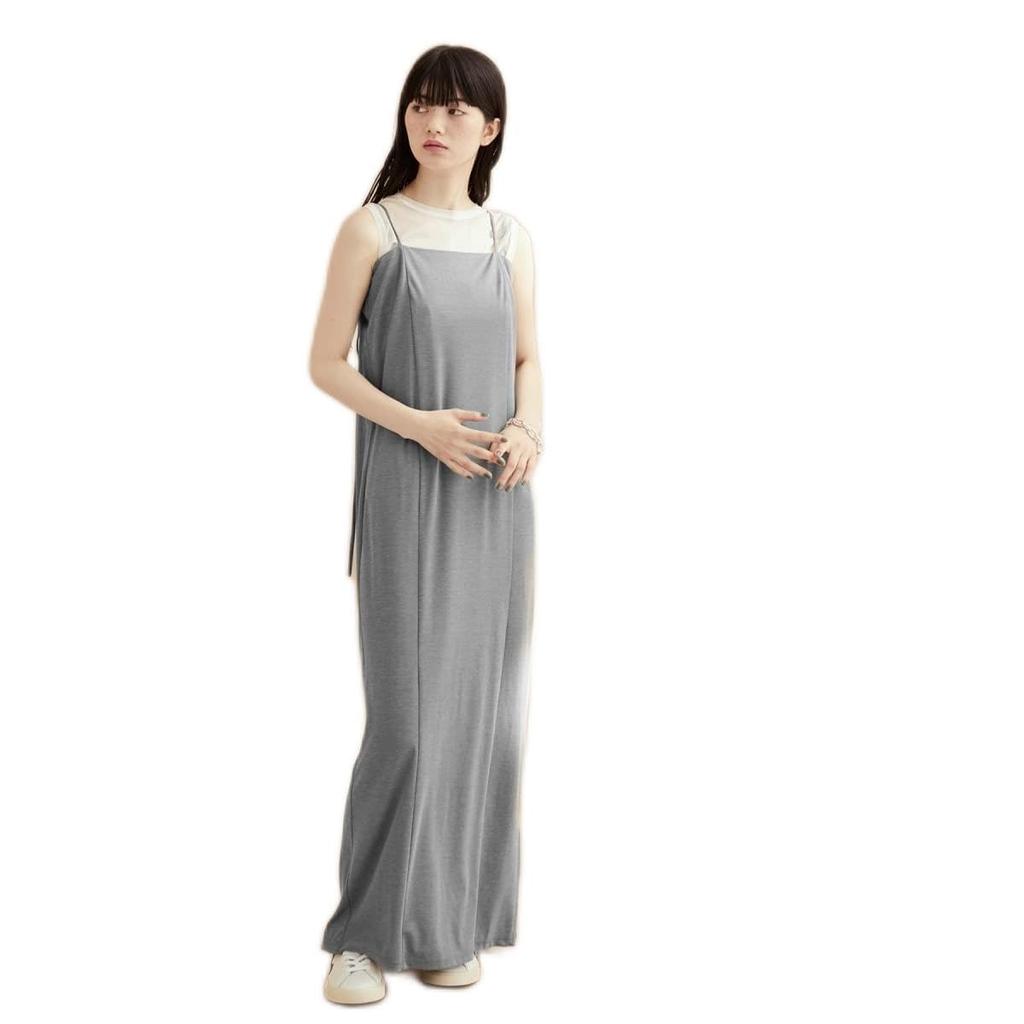 Adam et Rope Femme Jersey Camisole Dress GAE02350 Gray Women's (07)