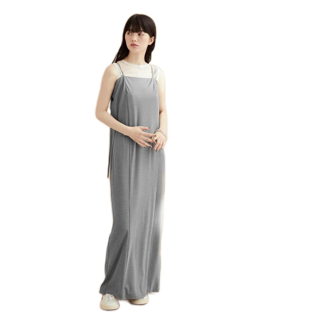

Adam et Rope Femme Jersey Camisole Dress GAE02350 Gray Women s (07)