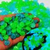 300pcs/bag Outdoor Yard Luminous Stones Garden Pebbles Glow In Dark Fish Tank Aquarium Decoration Natural Crystals Rocks