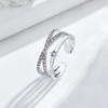 925 Sterling Silver Ring Open Adjustable Silver/Gold Ring Fashion Exquisite Student Girlfriend Jewelry Accessories Wedding Party