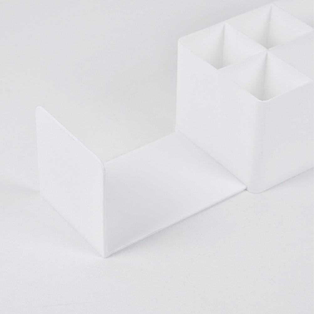 Desk Organizer with Retractable Book Stand Makeup Storage Box Waterproof Cosmetic Storage Organizer