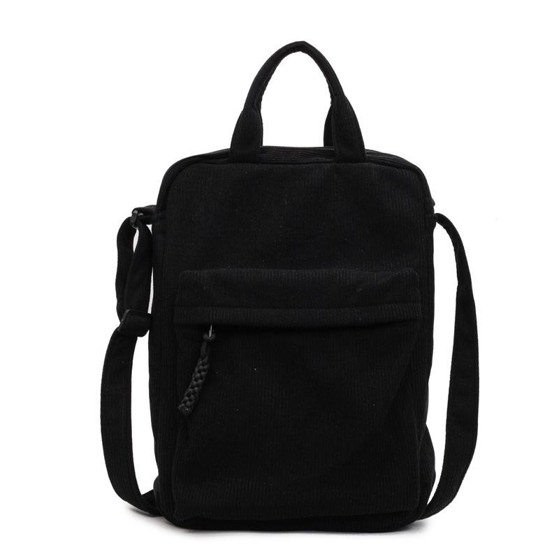 Stylish and simple shoulder messenger bag 2025 new corduroy trend computer bag Korean version casual handbag women's bag