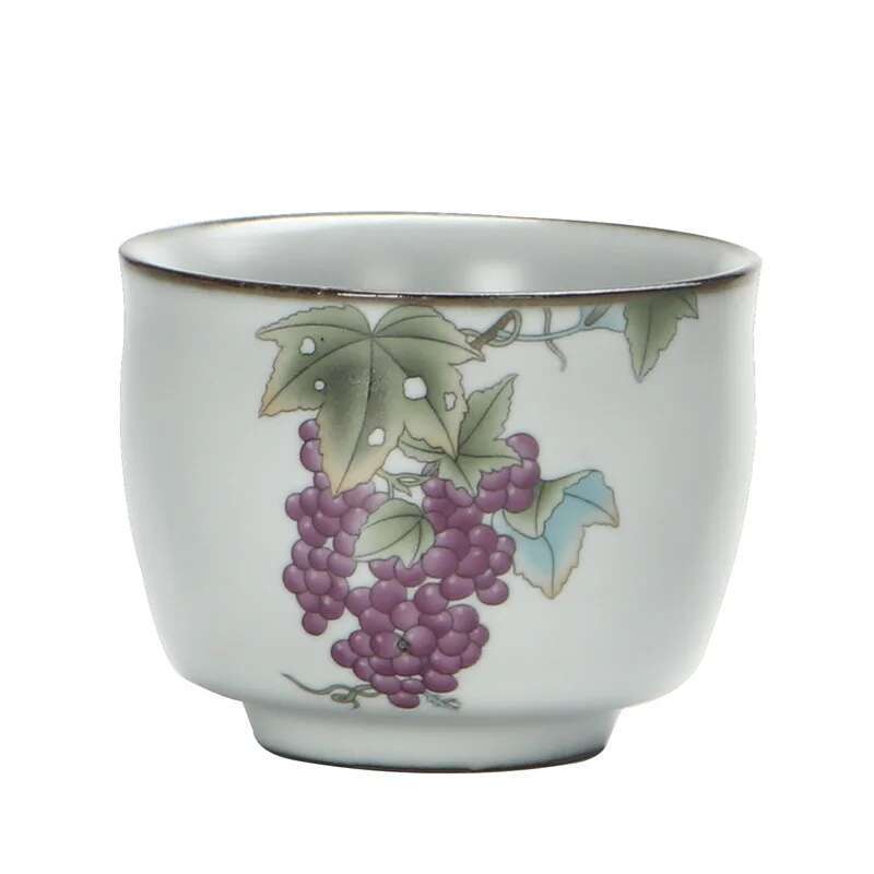 

Чашка для чая Кунг-фу Лунно-белая Чашка для чая Печи Жу Керамическая Мастер-чашка Чашка для открывания чая Большая Чайная чашка из фарфора Жу