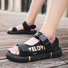 For Fashion and Leisure Open-toe Breathable Beach Velcro Foreign Trade Men's Drag Cool Beach Shoes Wholesale