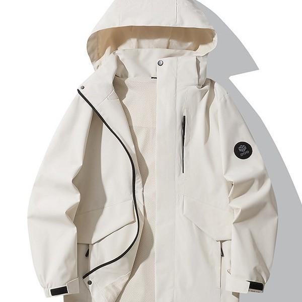 Spring and Autumn New Jacket Men's Outdoor Sports Mountaineering Windproof Waterproof Hooded Jacket