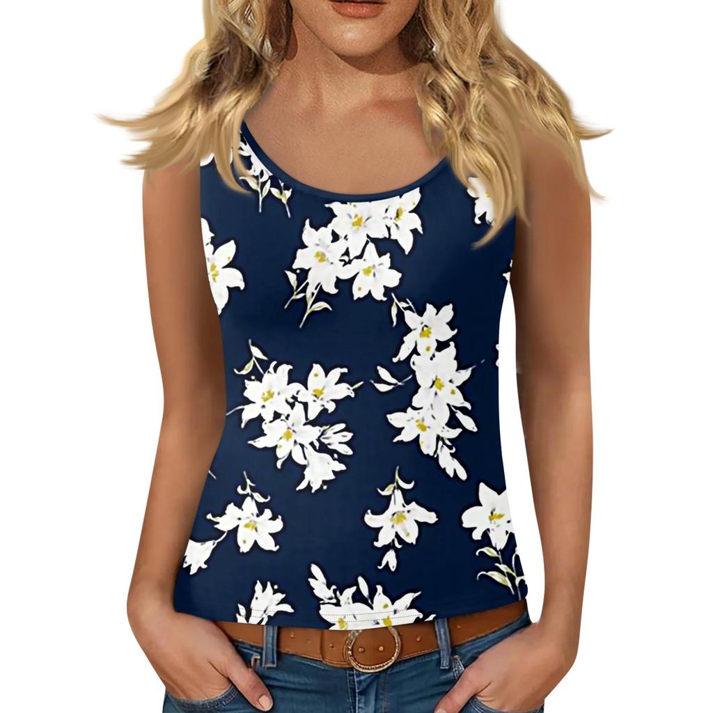 Women's Low-necked Sleeveless Vest U-neck T-shirt Suspenders