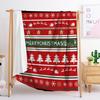 Blanket Flannel Blanket Christmas Plaid 2D Digital Printing Blanket Blanket