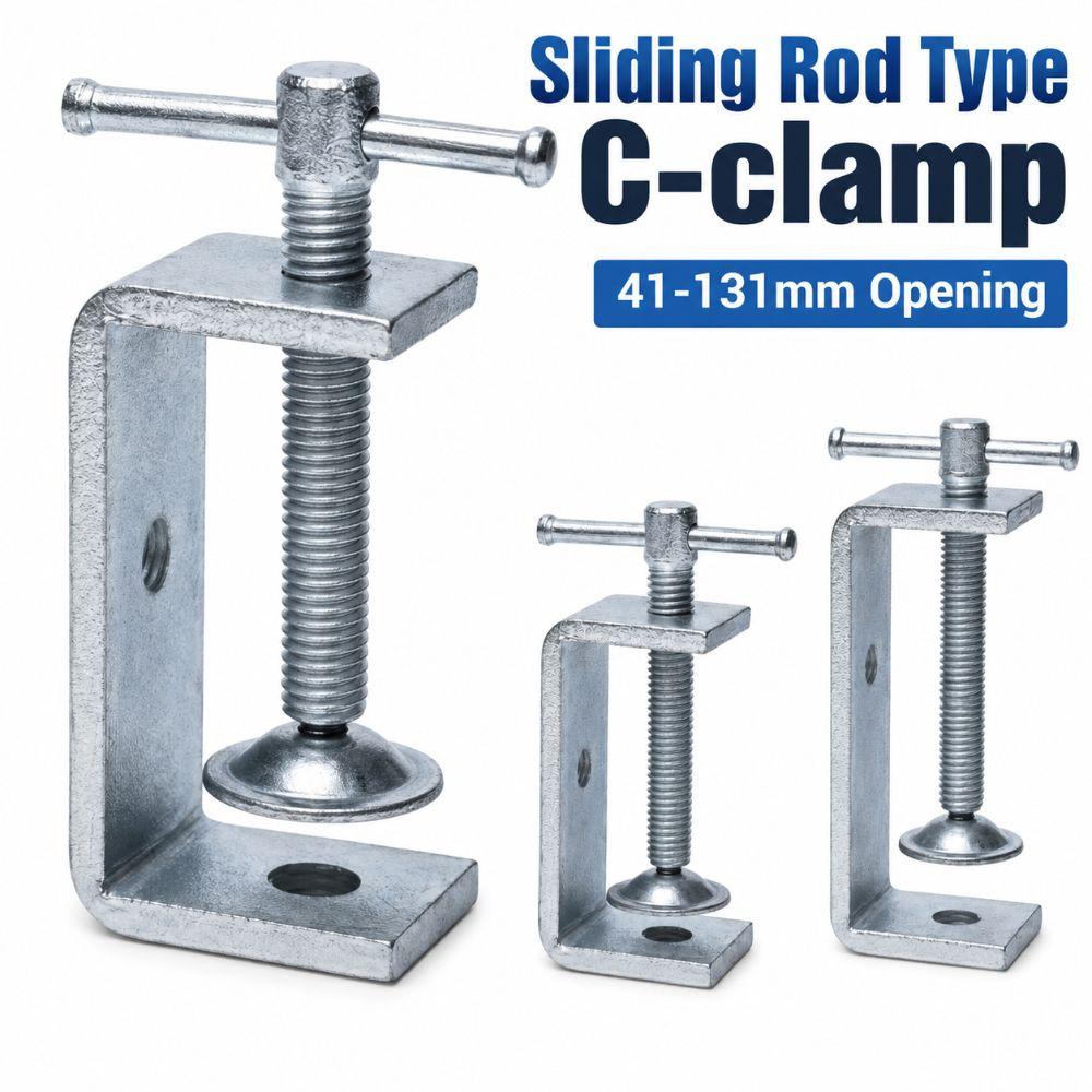 Adjustable Square Clamp Zinc Plating Fixed Holder Clip Professional C-clamp Hardware Fasteners