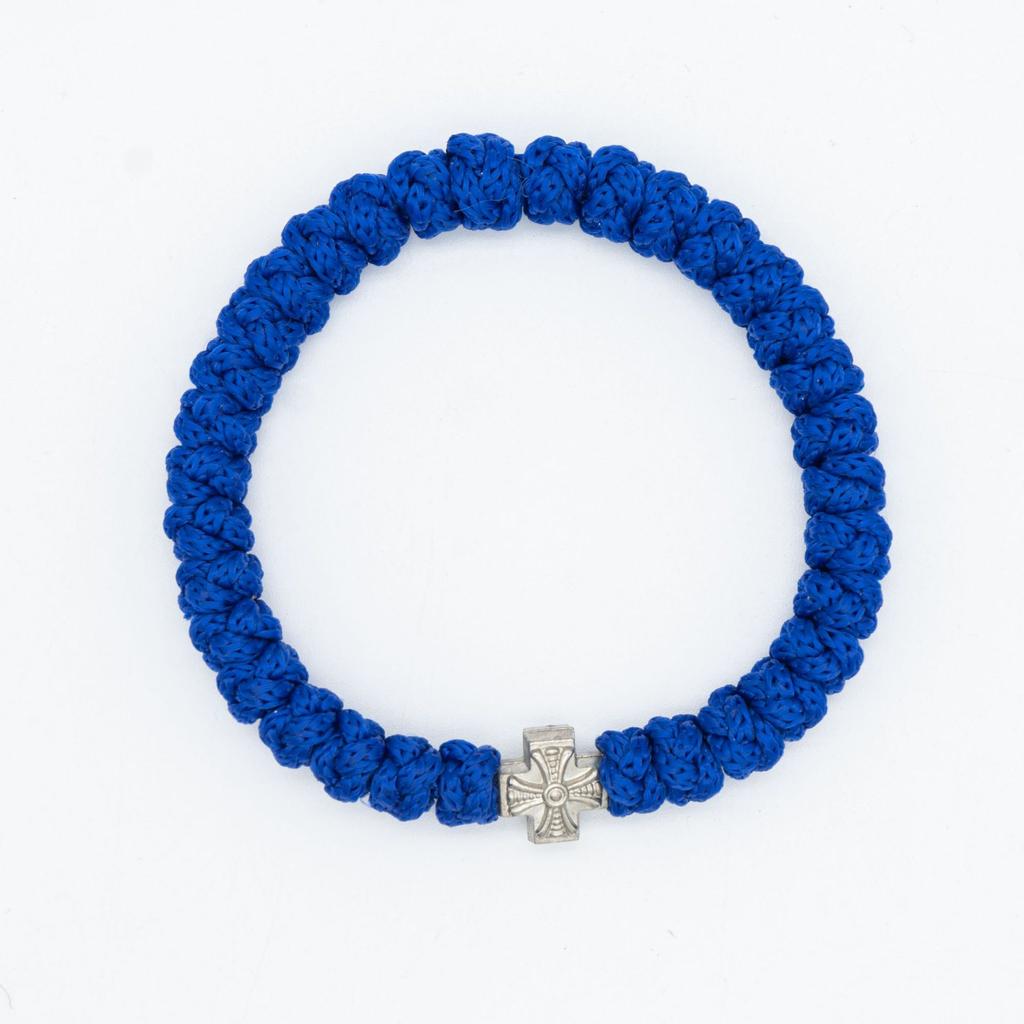 Vintage Eastern Orthodox Hand Knotted Rosary Wristband 33 Loops Adjustable