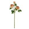 Artificial Flower 3-head Burnt Rose, Home Living Room Decoration Flower, Wedding Retro Autumn Color Multi-head Artificial Flower