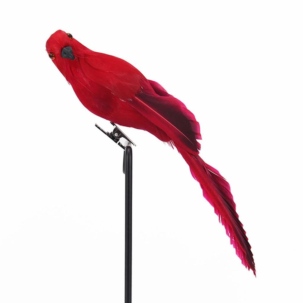 Fake Artificial Birds Photo Props Statue Bird Parrot Model Simulation Parrot for Patio Yard Lawn Wedding Crafts Outdoor Ornament