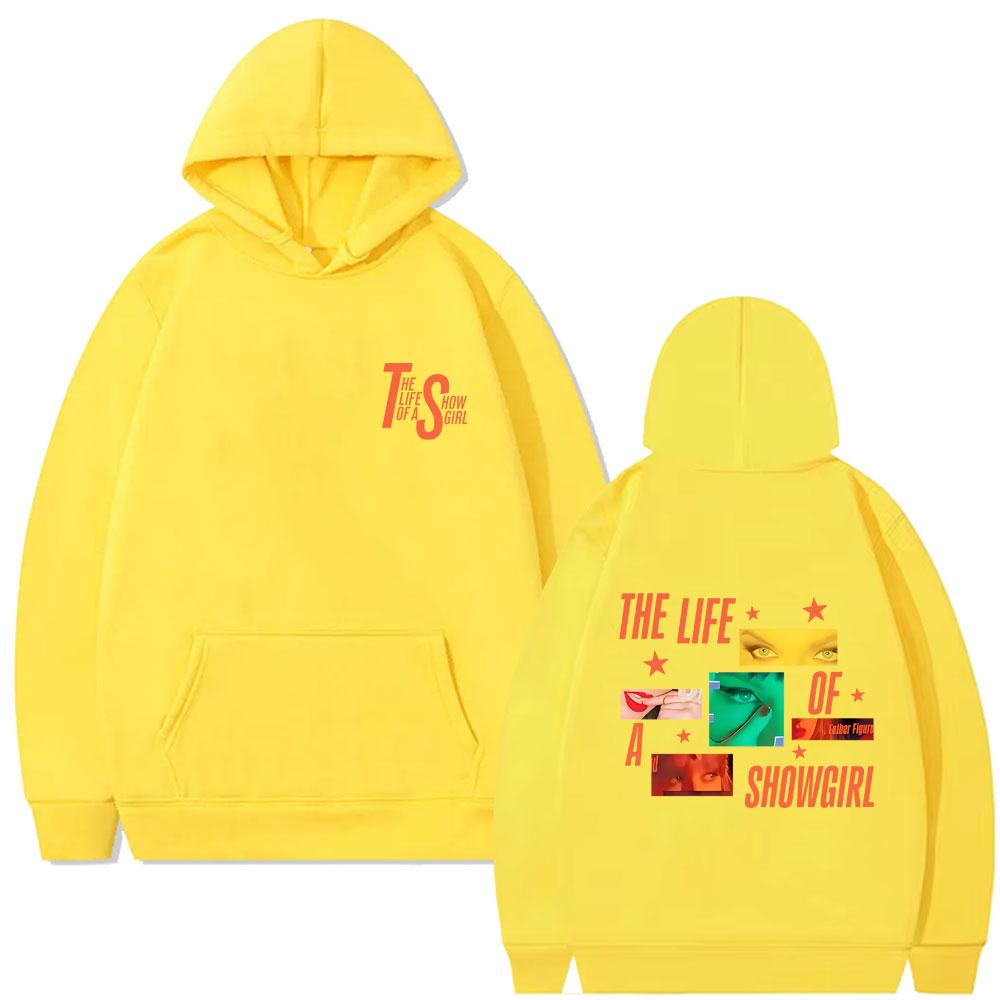 The Life of A Showgirl Album Hoodie Men's Women's Fashion Casual Oversized Hooded Sweatshirt Unisex Vintage Fleece Pullover